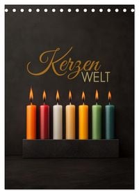 Produktbild: Kerzenwelt (Tischkalender 2027 DIN A5 hoch), CALVENDO Monatskalender