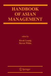 Produktbild: Handbook of Asian Management