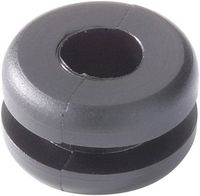 Bild vom Artikel HellermannTyton HV1210-PVC-BK-M1 Kabeldurchführung   Klemm-Ø (max.) 6 mm Plattenstärke (max.) 2 mm PVC Schwarz 1 St. vom Autor 
