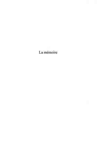 Produktbild: La memoire