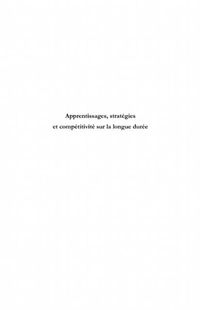 Produktbild: Apprentissages,strategies competitivite