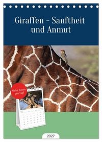 Produktbild: Tischplaner 2027 - Giraffen - Sanftheit und Anmut (A5 Tischkalender zum Aufstellen) CALVENDO