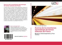 Produktbild: Acerca de la ense&ntilde;anza-aprendizaje de temas selectos de F&iacute;sica