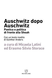 Produktbild: Auschwitz dopo Auschwitz. Politica e poetica di fronte alla Shoah