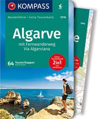 Produktbild: KOMPASS Wanderf&uuml;hrer Algarve mit Fernwanderweg Via Algarviana, 64 Touren