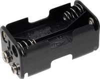 Produktbild: TRU COMPONENTS BH-343-2B Batteriehalter 4x Mignon (AA) Druckknopfanschluss