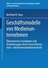 Produktbild: Gesch&auml;ftsmodelle von Medienunternehmen
