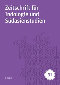 Produktbild: Zeitschrift f&uuml;r Indologie und S&uuml;dasienstudien, Band 31 (2014)
