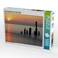Produktbild: CALVENDO Puzzle Sonnenuntergang an der Ostseek&uuml;ste | 1000 Teile Lege-Gr&ouml;&szlig;e 64x48cm Foto-Puzzle f&uuml;r gl&uuml;ckliche Stunden
