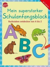 Produktbild: Mein superstarker Schulanfangsblock. Buchstaben entdecken von A bis Z