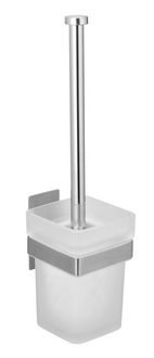 Produktbild: Turbo-Loc&reg; WC-Garnitur Mod. Genova Matt, Abnehmbarer Beh&auml;lter aus satiniertem Glas