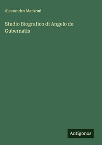 Produktbild: Studio Biografico di Angelo de Gubernatis