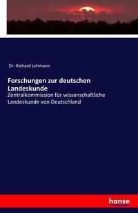 Produktbild: Forschungen zur deutschen Landeskunde