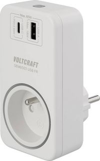 Produktbild: VOLTCRAFT SEM6503 FR Energiekosten-Messger&auml;t USB-Schnittstelle, inkl. Funksteckdose, Datenexport, Datenloggerfunktion