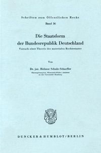 Produktbild: Die Staatsform der Bundesrepublik Deutschland.