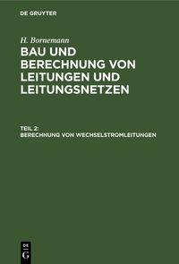 Produktbild: Berechnung von Wechselstromleitungen
