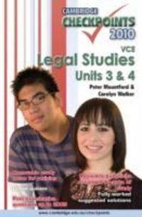 Produktbild: Cambridge Checkpoints VCE Legal Studies Units 3 and 4 2010