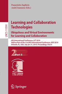 Produktbild: Learning and Collaboration Technologies. Ubiquitous and Virtual Environments for Learning and Collaboration