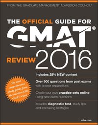 Produktbild: The Official Guide for GMAT Review 2016 with Online Question Bank and Exclusive Video