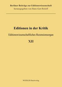 Produktbild: Editionen in der Kritik 12