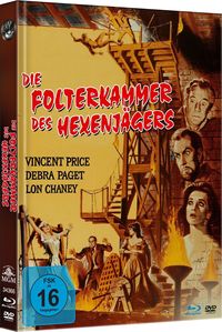 Produktbild: Die Folterkammer des Hexenjägers - Uncut Limited Mediabook-Edition (Blu-ray+DVD plus Booklet/HD neu abgetastet)