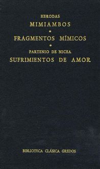 Produktbild: Mimiambos. Fragmentos m&iacute;micos. Sufrimientos de amor