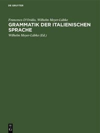 Produktbild: Grammatik der italienischen Sprache
