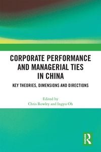 Produktbild: Corporate Performance and Managerial Ties in China