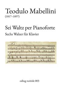 Produktbild: Sei Waltz per Pianoforte