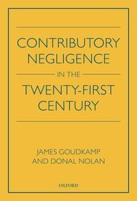 Produktbild: Contributory Negligence in the Twenty-First Century