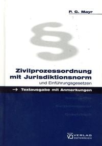 Produktbild: Zivilprozessordnung mit Jurisdiktionsnorm und Einf&uuml;hrungsgesetzen