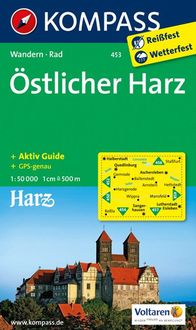 Bild vom Artikel KOMPASS Wanderkarte 453 Östlicher Harz 1:50.000 vom Autor Kompass-Karten GmbH