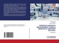 Produktbild: Martens Hardness Measurement Using a Berkovich Indenter On Steel