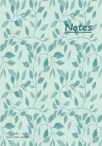 Produktbild: Notizbuch A5 dotted [Blue Leaves &ndash; Blaue Bl&auml;tter] Softcover von Daily Paper Design | 80 Seiten | als Tagebuch, Bullet Journal, Notizheft | &amp; aus nachhaltiger und umweltschonender Forstwirtschaft