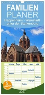 Produktbild: Familienplaner 2027 - Heppenheim - Weinstadt unter der Starkenburg mit 5 Spalten (Wandkalender, 21 x 45 cm) CALVENDO