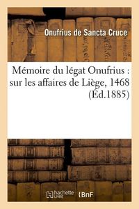 Produktbild: M&eacute;moire du l&eacute;gat Onufrius