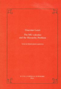 Produktbild: The mu-calculus and the hierarchy problem