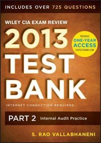 Bild vom Artikel Wiley CIA Exam Review 2013 Online Test Bank 1-Year Access, CD-ROM vom Autor Rao Vallabhaneni