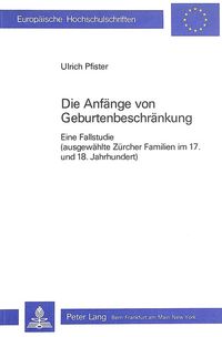 Produktbild: Die Anf&auml;nge von Geburtenbeschr&auml;nkung