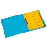 Produktbild: Herlitz Ringbuch PP A4 2 Ringe 25mm, transparent blau