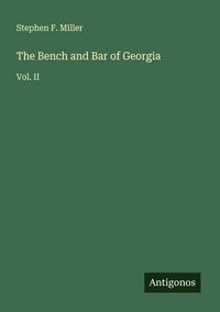 Produktbild: The Bench and Bar of Georgia