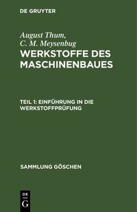 Produktbild: Einf&uuml;hrung in die Werkstoffpr&uuml;fung