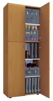 Produktbild: XL Holz Gro&szlig;er Schuhschrank Schuhkommode Lona 5