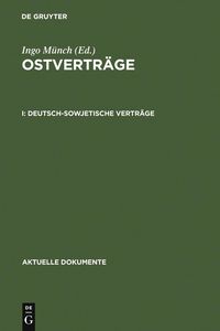Produktbild: Deutsch-sowjetische Vertr&auml;ge
