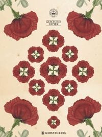 Produktbild: Kew Gardens Geschenkpapier-Heft - Motiv Mohnblume