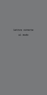 Produktbild: Lettre ouverte al mudo