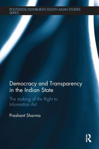 Produktbild: Democracy and Transparency in the Indian State