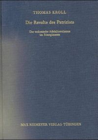Produktbild: Die Revolte des Patriziats