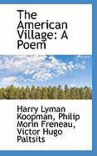 Produktbild: The American Village: A Poem