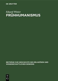 Produktbild: Fr&uuml;hhumanismus